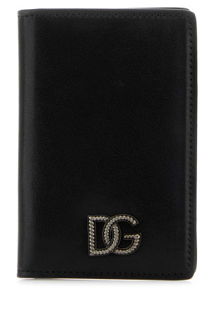 Black leather card holder Black DOLCE & GABBANA (BP3323AU994)