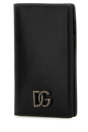 Black leather card holder Black DOLCE & GABBANA (BP3323AU994)
