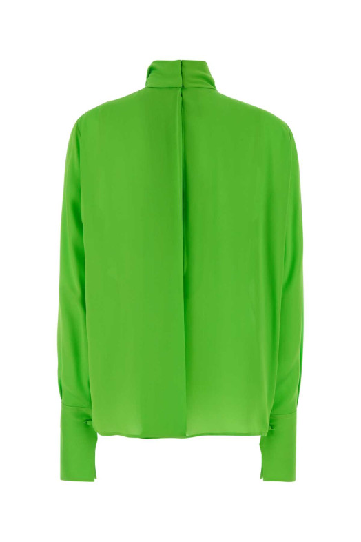 Fluo green georgette blouse TOM FORD (CA3319FAX1507)