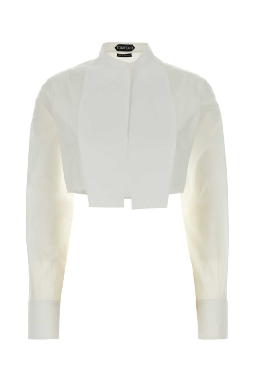White poplin shirt TOM FORD (CA3320FAX1572)