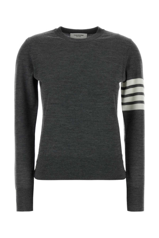 Dark grey wool sweater THOM BROWNE (FKA280AY1014)