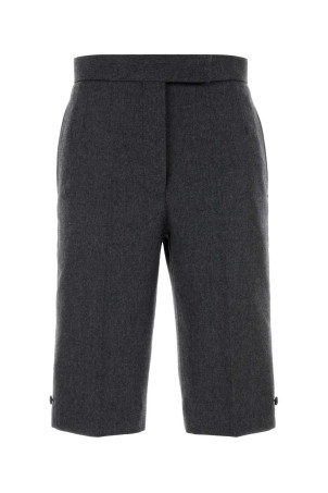 Graphite wool bermuda shorts Black THOM BROWNE (FTR024A00891)