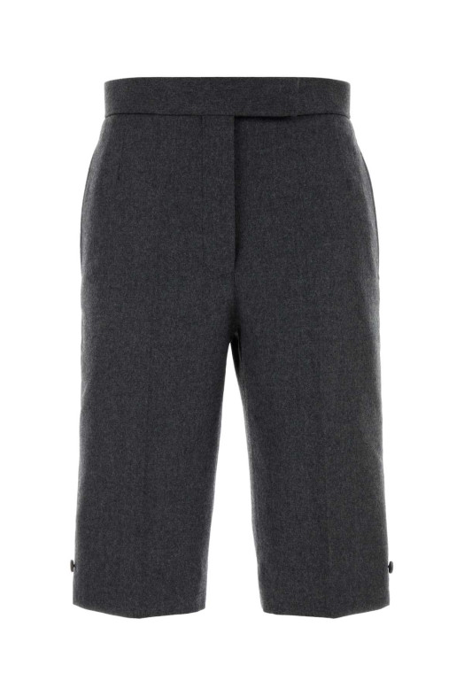 Graphite wool bermuda shorts Black THOM BROWNE (FTR024A00891)
