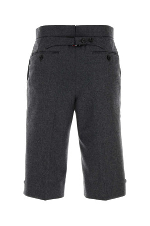 Graphite wool bermuda shorts Black THOM BROWNE (FTR024A00891)