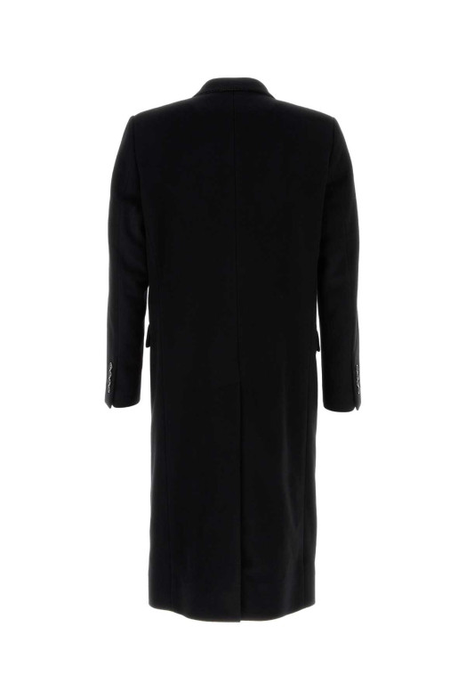 Black wool blend coat Black DOLCE & GABBANA (G052ZTFU3QZ)