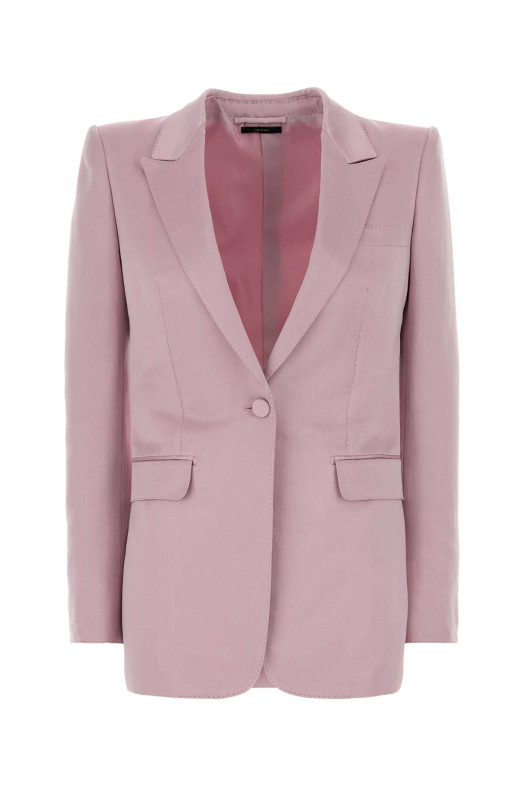 Powder pink cotton blend blazer TOM FORD (GI3054FAX1602)