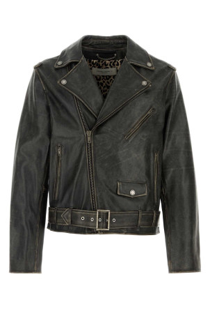 Шкіряна куртка Slate Чорна GOLDEN GOOSE DELUXE BRAND (GMP00297P000647)