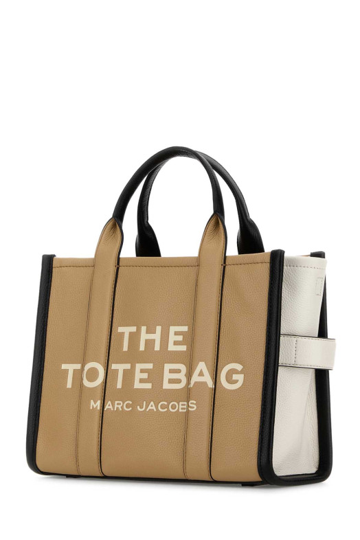 Двухцветная кожаная сумка среднего размера The Tote Bag MARC JACOBS (H007L01RE22)