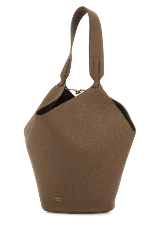 Кожаная сумка для покупок Lotus цвета капучино KHAITE (H2043914L914)