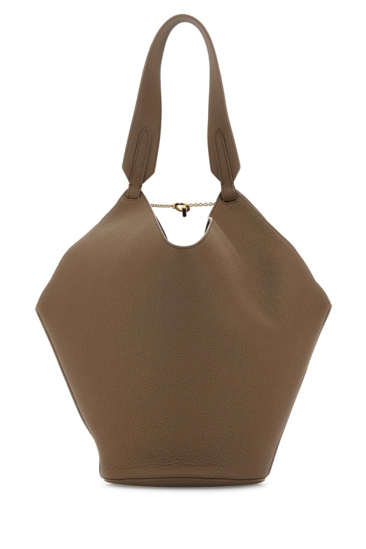 Кожаная сумка для покупок Lotus цвета капучино KHAITE (H2043914L914)