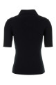 Black wool polo shirt JIL SANDER (J01GL0104J14831)