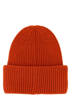 Orange wool blend beanie hat MONCLER (K20913B00075M1127)