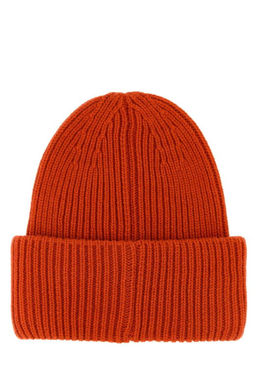 Шляпа-бейсболка из шерстяной смеси оранжевого цвета MONCLER (K20913B00075M1127)