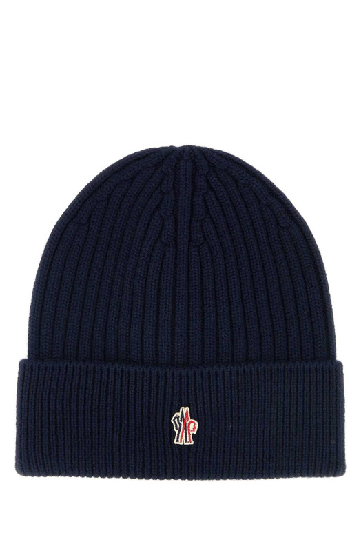 Midnight blue wool beanie hat Blue MONCLER GRENOBLE (K20973B0000704761)