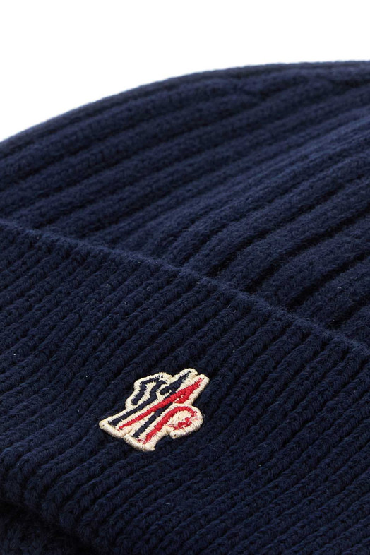 Midnight blue wool beanie hat Blue MONCLER GRENOBLE (K20973B0000704761)