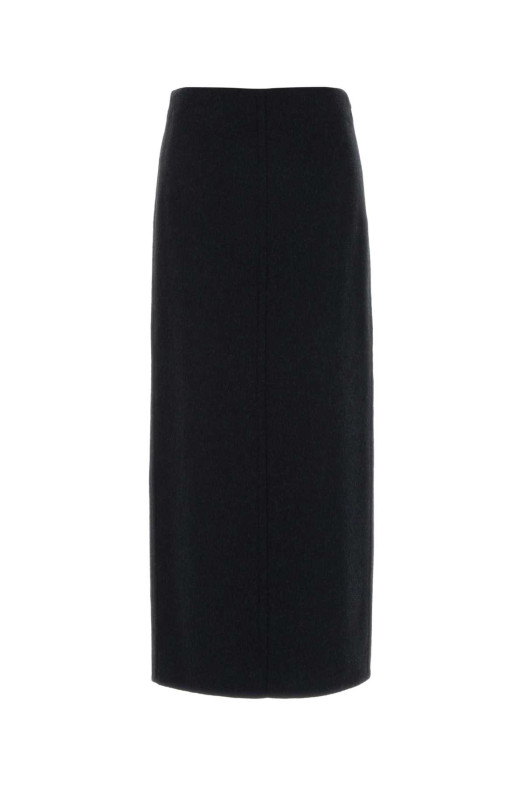 Юбка из фланели цвета «полуночный синий» BRUNELLO CUCINELLI (MD565G3923)