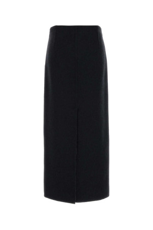 Юбка из фланели цвета «полуночный синий» BRUNELLO CUCINELLI (MD565G3923)