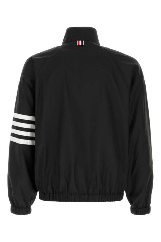 Black nylon blend jacket THOM BROWNE (MJU583CF1095)