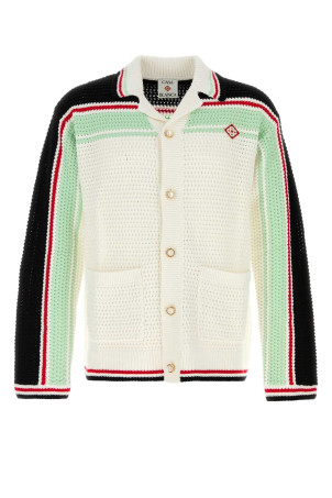 White crochet shirt Black CASABLANCA (MPF25KW99801)