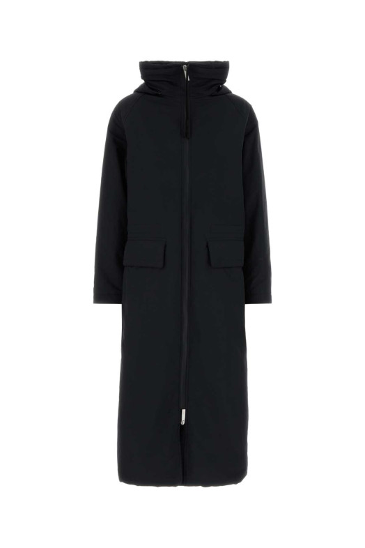 Midnight blue polyester parka coat HERNO LAMINAR (PA00026DL12838)