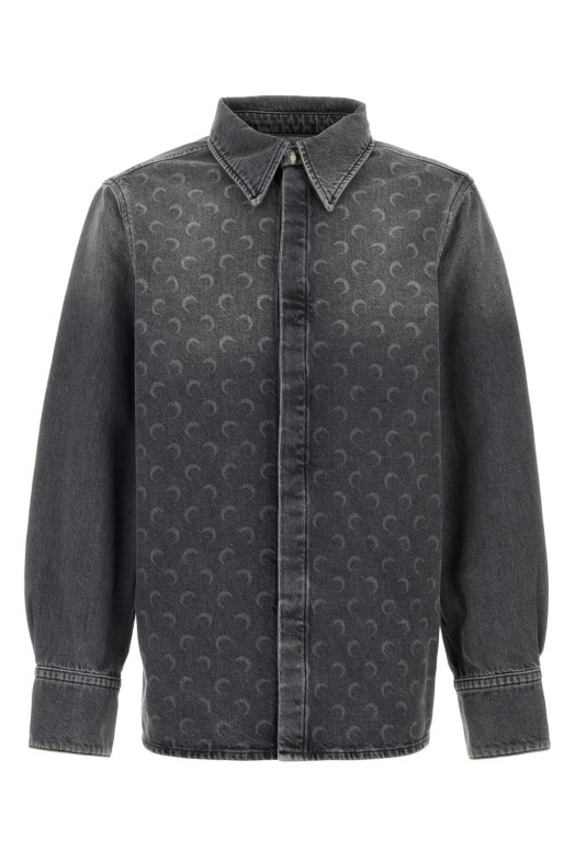 Printed denim shirt MARINE SERRE (USI035ACDEN0006)