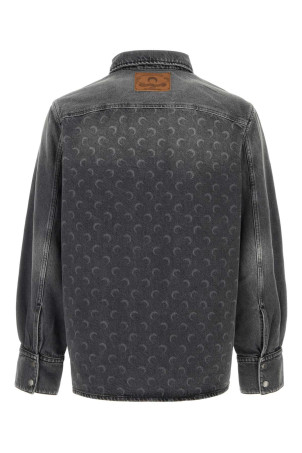 Джинсова сорочка з принтом MARINE SERRE (USI035ACDEN0006)