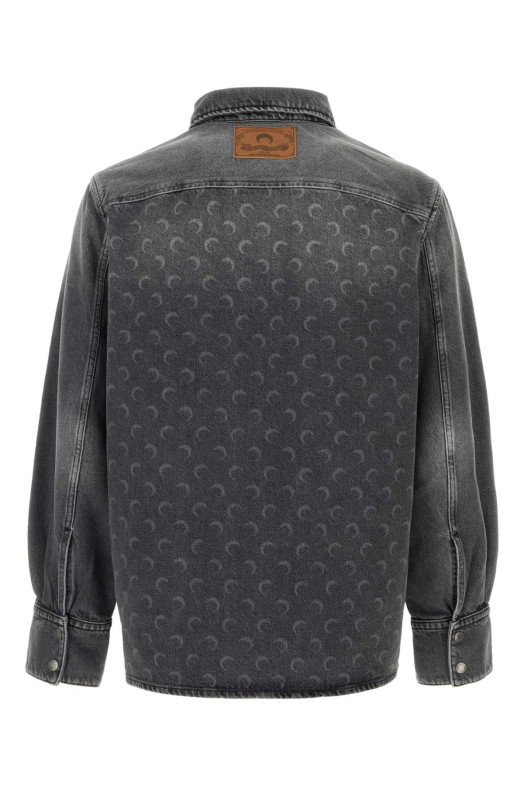 Printed denim shirt MARINE SERRE (USI035ACDEN0006)