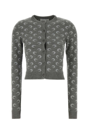 Embroidered wool and viscose cardigan MARINE SERRE (WTK011ACKNI0530)