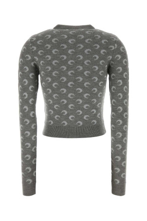 Embroidered wool and viscose cardigan MARINE SERRE (WTK011ACKNI0530)