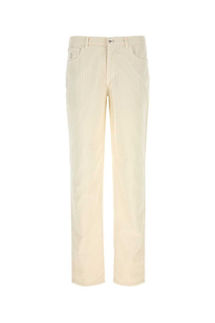 Ivory corduroy pant BRUNELLO CUCINELLI (Y279DI1780)