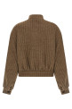 Шерстяная куртка-бомбер Коричневая GIUSEPPE DI MORABITO 05FWBO104F0530330