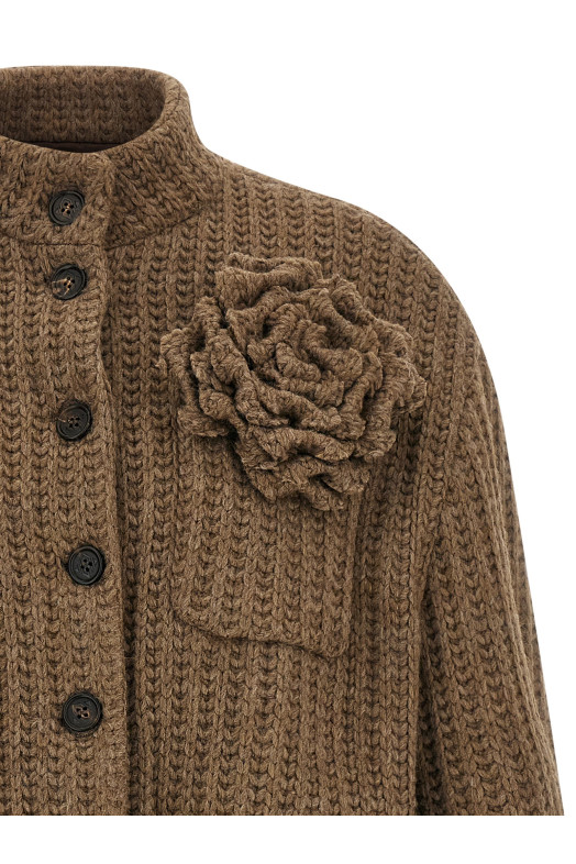 Шерстяная куртка-бомбер Коричневая GIUSEPPE DI MORABITO 05FWBO104F0530330