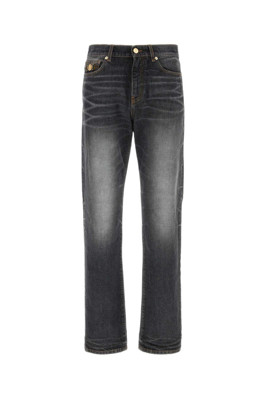 Black denim jeans VERSACE (10194621A15197)