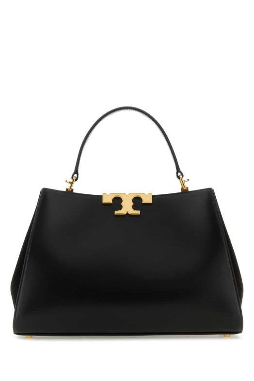 Black leather Eleanor handbag TORY BURCH (137312)