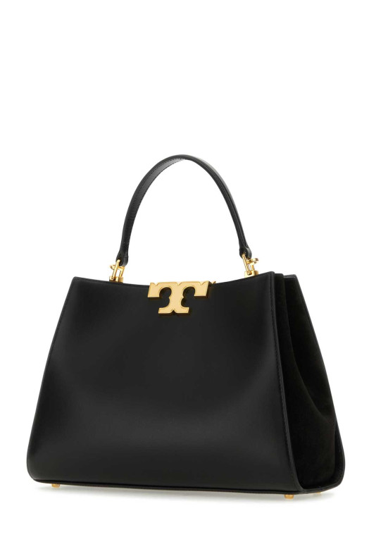 Black leather Eleanor handbag TORY BURCH (137312)