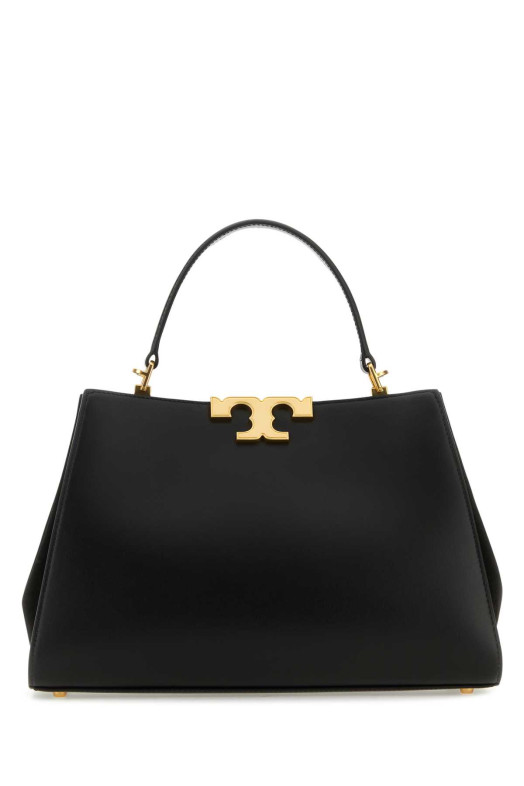 Black leather Eleanor handbag TORY BURCH (137312)