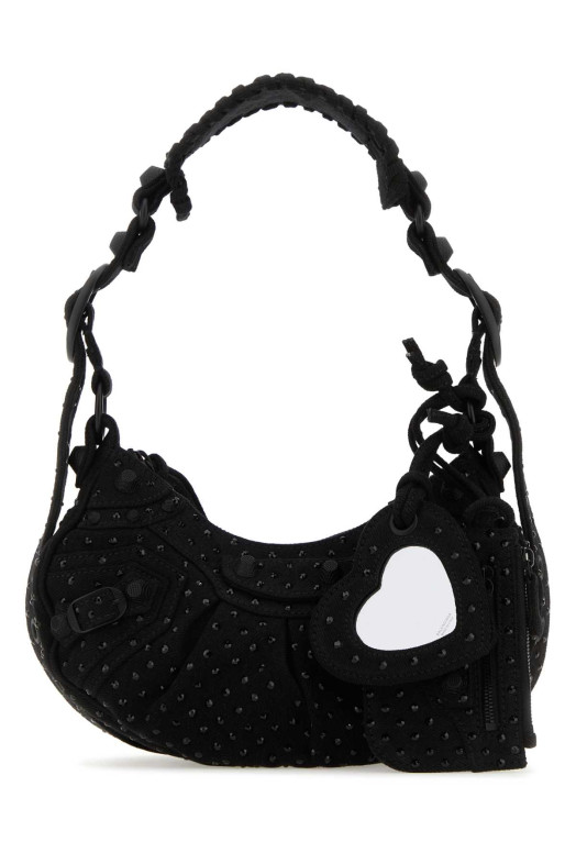 Embellished denim Le Cagole XS shoulder bag BALENCIAGA (6713092AAKM)