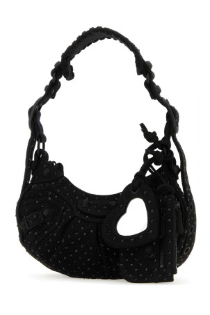 Embellished denim Le Cagole XS shoulder bag BALENCIAGA (6713092AAKM)