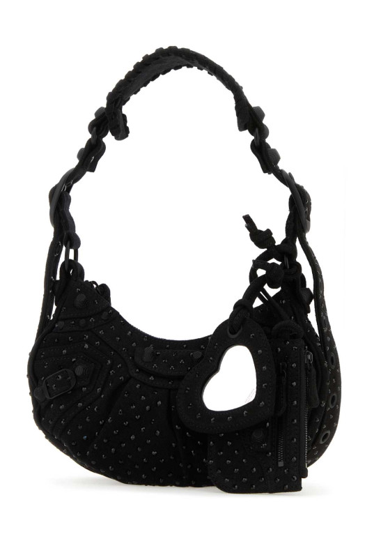 Embellished denim Le Cagole XS shoulder bag BALENCIAGA (6713092AAKM)