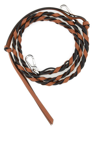 Brown leather shoulder strap Beige LOEWE (C073S49X01)