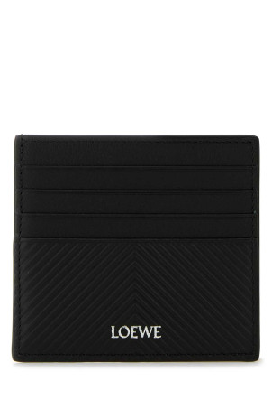 Black leather card holder Black LOEWE (C779W72X01)