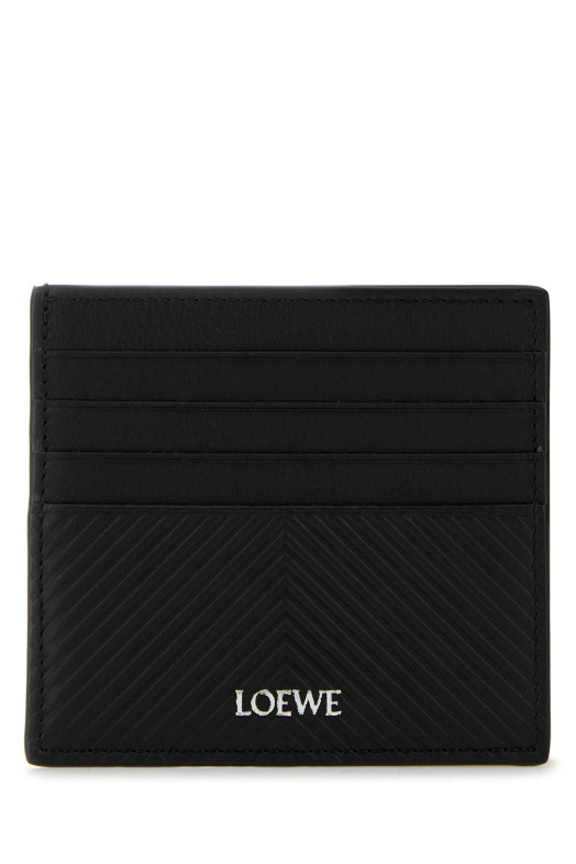 Black leather card holder Black LOEWE (C779W72X01)