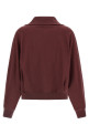 'Shiny Flap Detail' sweatshirt Bordeaux