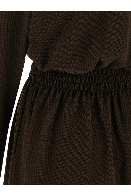 Платье коричневое MIU MIU MF5984SOOO14RWF0324
