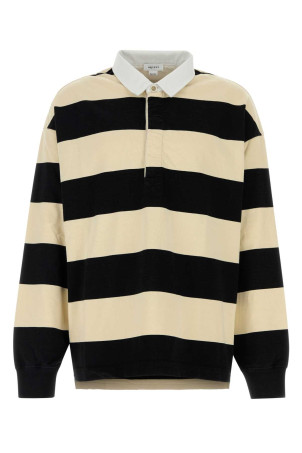 Embroidered cotton oversize polo shirt ALEXANDER MCQUEEN (809764QXABW)