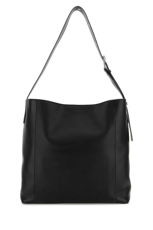 Black leather Pendant shopping bag Black ALEXANDER MCQUEEN (8151861AAUN)