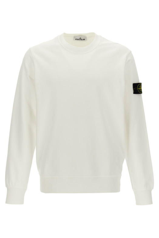Свитшот с логотипом Белый STONE ISLAND K2S156100060S0051V0093