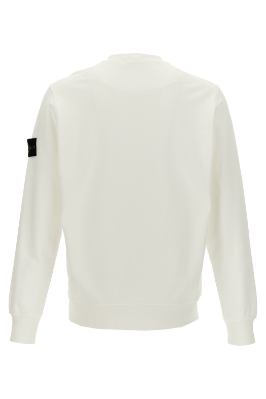 Свитшот с логотипом Белый STONE ISLAND K2S156100060S0051V0093
