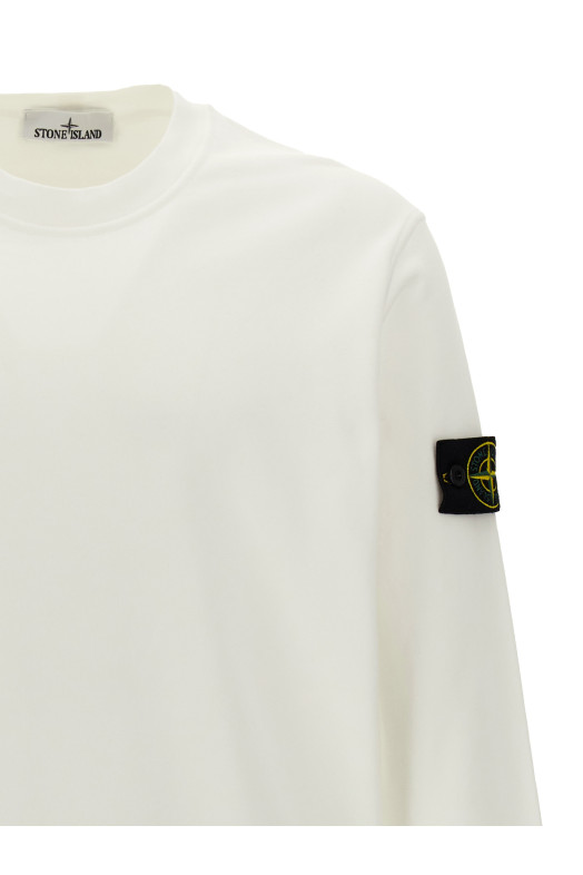 Свитшот с логотипом Белый STONE ISLAND K2S156100060S0051V0093