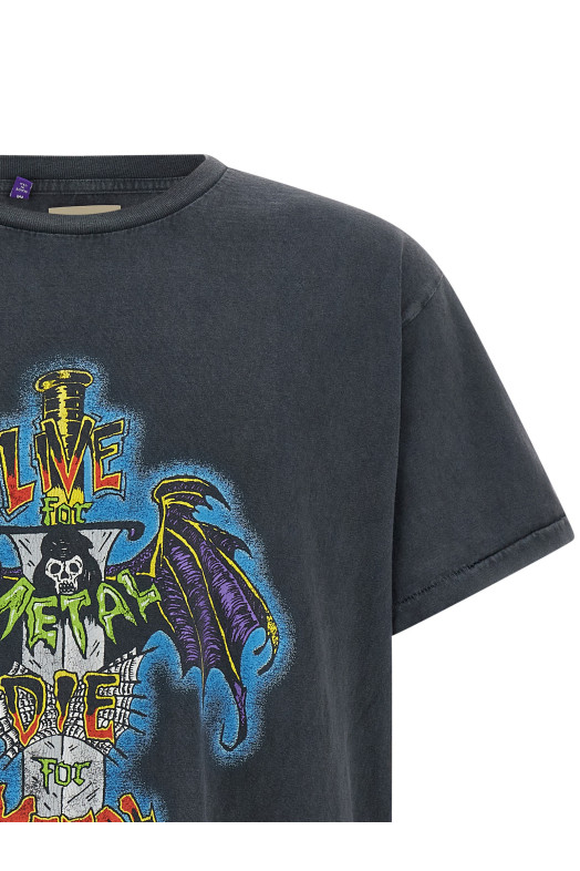 Футболка «Live For Metal» черного цвета LFM10287VINTAGEBLACK